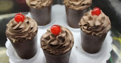 Receita de Cupcakes de chocolate e cereja